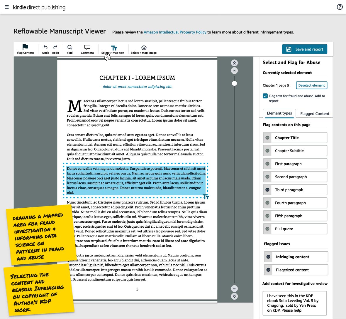 Mapping Reflowable Text Manuscript Viewer