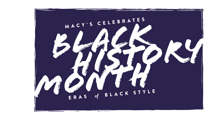 black history month type branding