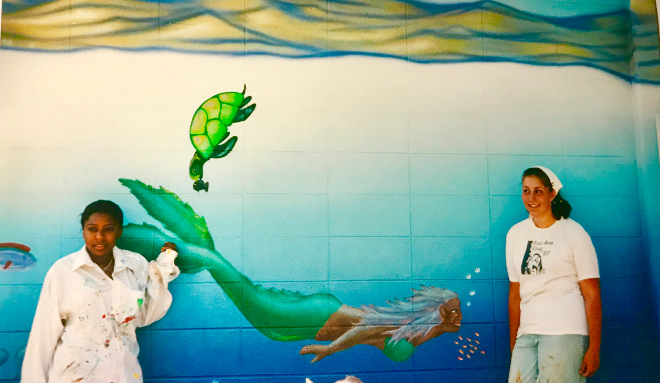Greek Legends Mural Mermaid
